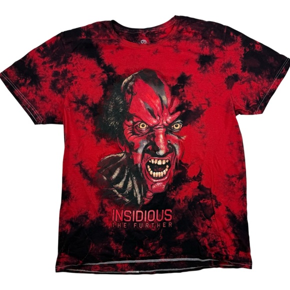 Insidious Shirt Mens L Red Tie Dye Universal Halloween Horror Nights 2024 HHN - Picture 1 of 5